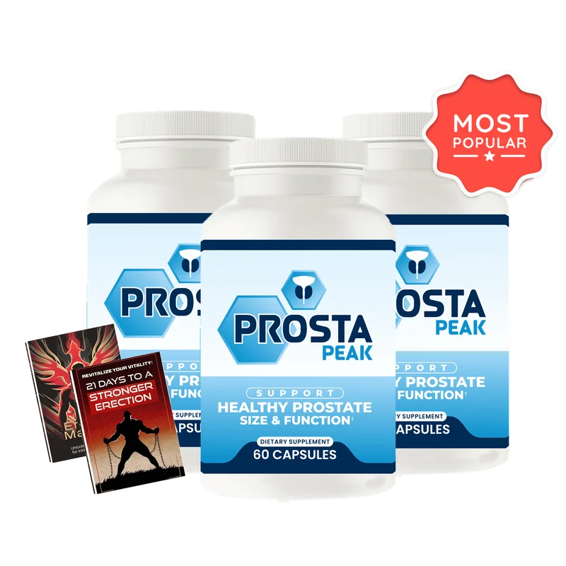 ProstaPeak Men's Wellness Relief Supplement — 3 Bottle / 90 Day Pack