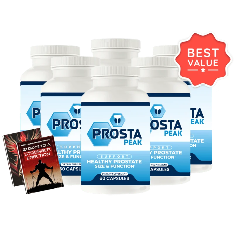 ProstaPeak Men's Wellness Relief Supplement — 6 Bottle / 180 Day Pack